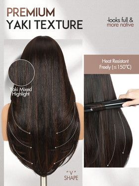Quantum Love Heat-resistant synthetic fiber delivers lasting, low-tangle texture.