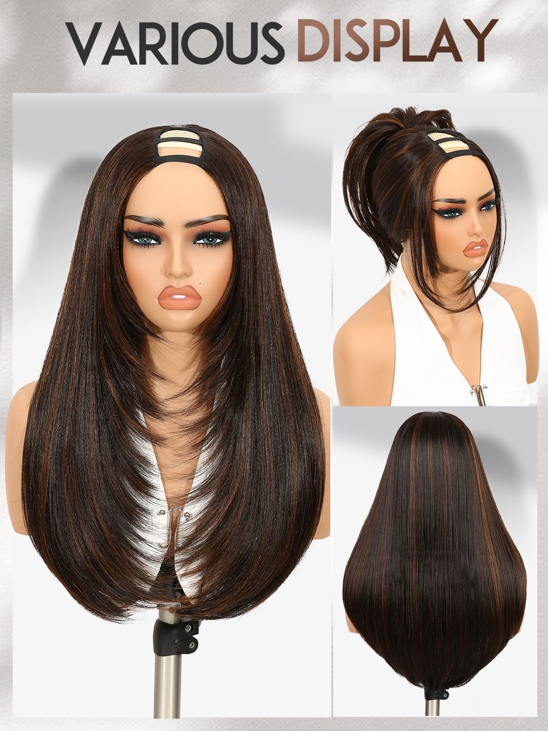 Quantum Love U Part Wig with breathable cap for comfortable all-day wear.