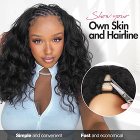 Quantum Love wig on model demonstrates versatile styling options.