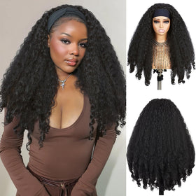 Quantum Love Yaki Curly Headband Wig glueless 2-minute wear for busy mornings.