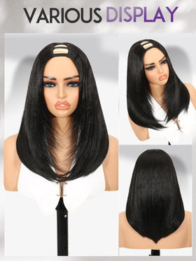 Quantum Love Yaki Straight U Part Wig realistic scalp look for everyday wear