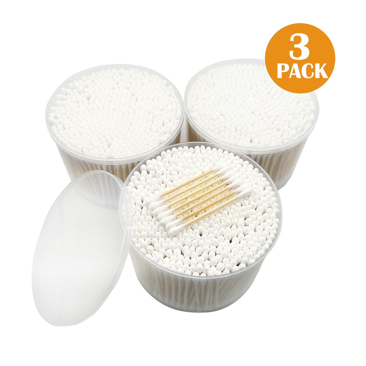 Quanzhou Chenchenchen bamboo cotton buds renewable bamboo handle close-up