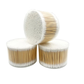 Quanzhou Chenchenchen bamboo cotton buds natural cotton head close-up