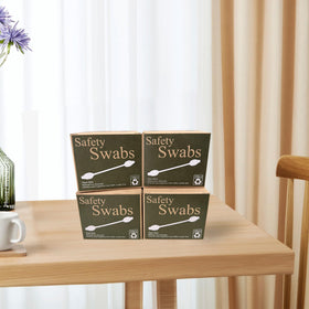 Outer-ear care and cosmetic touch-ups with Chenchenchen swabs.
