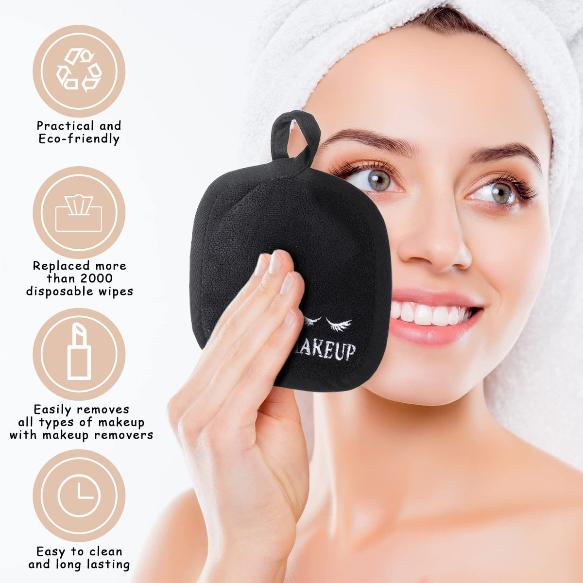 Queekay cloths ideal for faces, hands, and light bathroom cleanup.