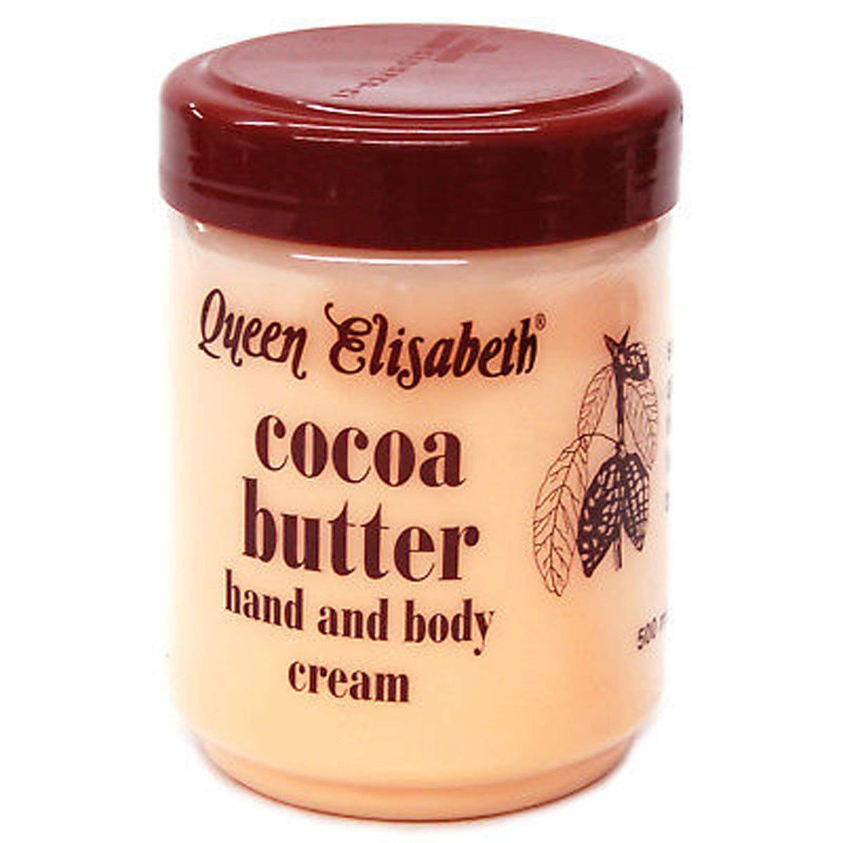 Queen Elizabeth Cocoa Butter jar close-up, rich hydration for sun-exposed skin