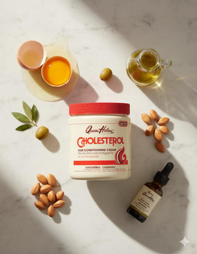 Queen Helene Cholesterol Hair Conditioning Cream after use reveals shine and softness