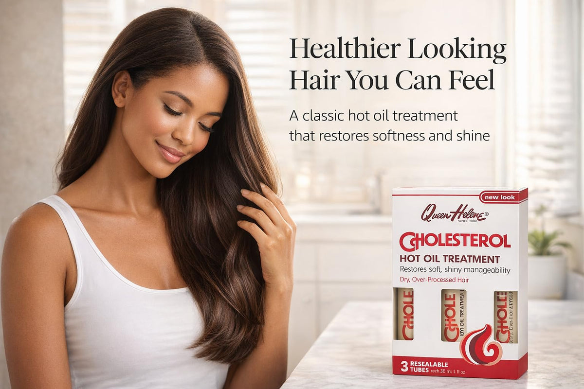 At-home use with Queen Helene cholesterol hot oil treatment delivers salon-like care.