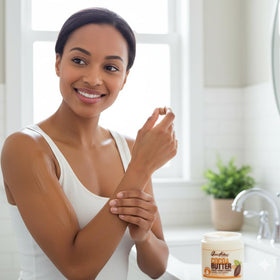 Queen Helene Cocoa Butter Cream used on elbows and knees.