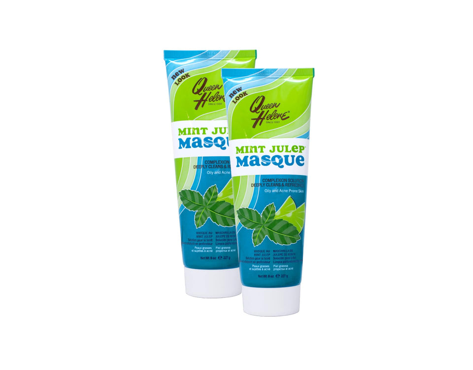 Queen Helene Mint Julep Masque packaging front promotes oil control.