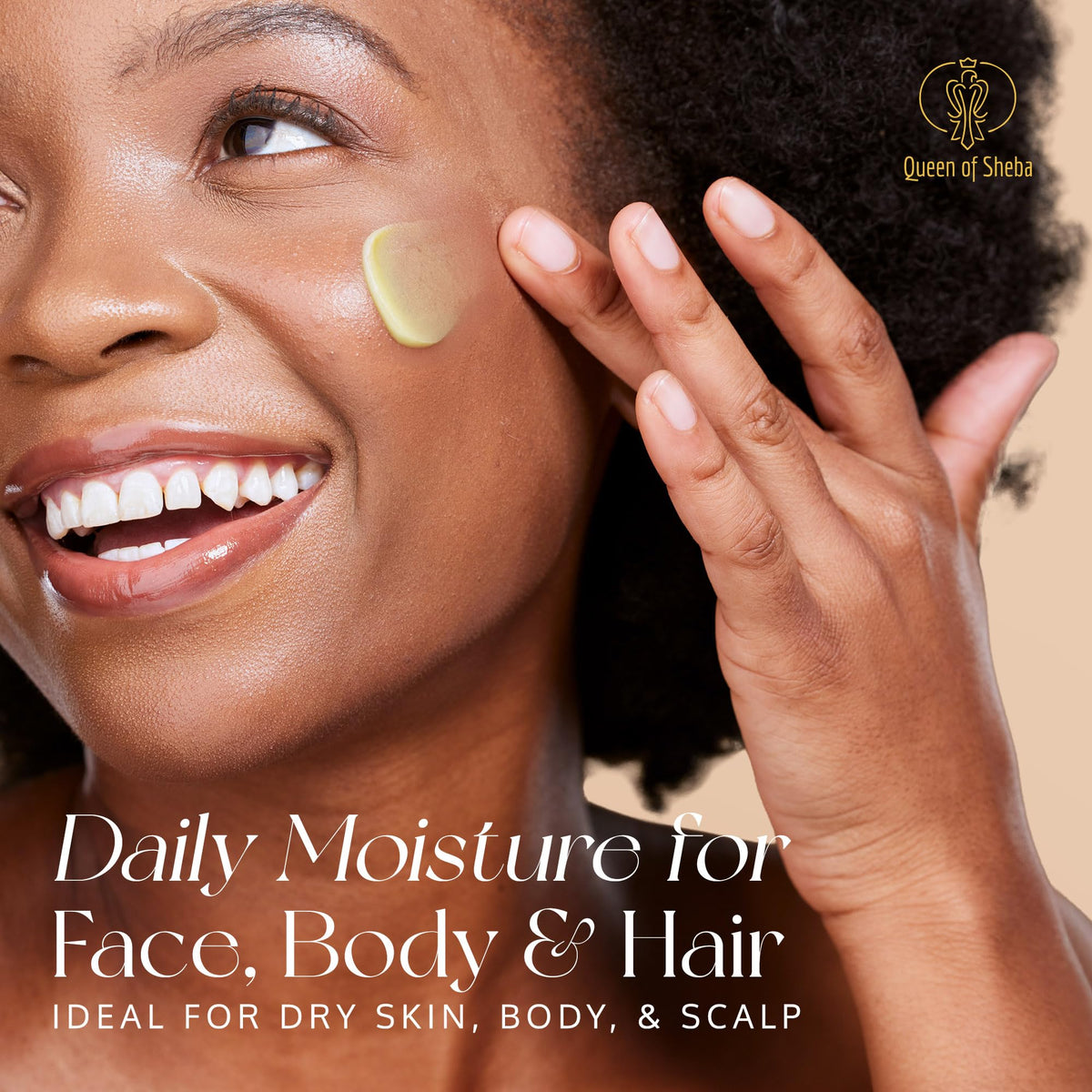 Queen of Shea body care routine with fragrance-free formula