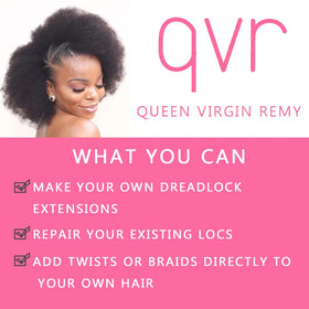 QUEEN VIRGIN REMY QVR Afro Kinky Bulk Hair range 12-22 inch; customizable length options