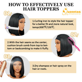 QUEENTAS 180-density headband wig for natural-looking fullness
