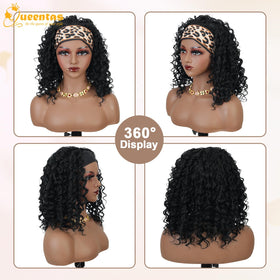 QUEENTAS heat-resistant fiber wig ready for lightweight heat styling.