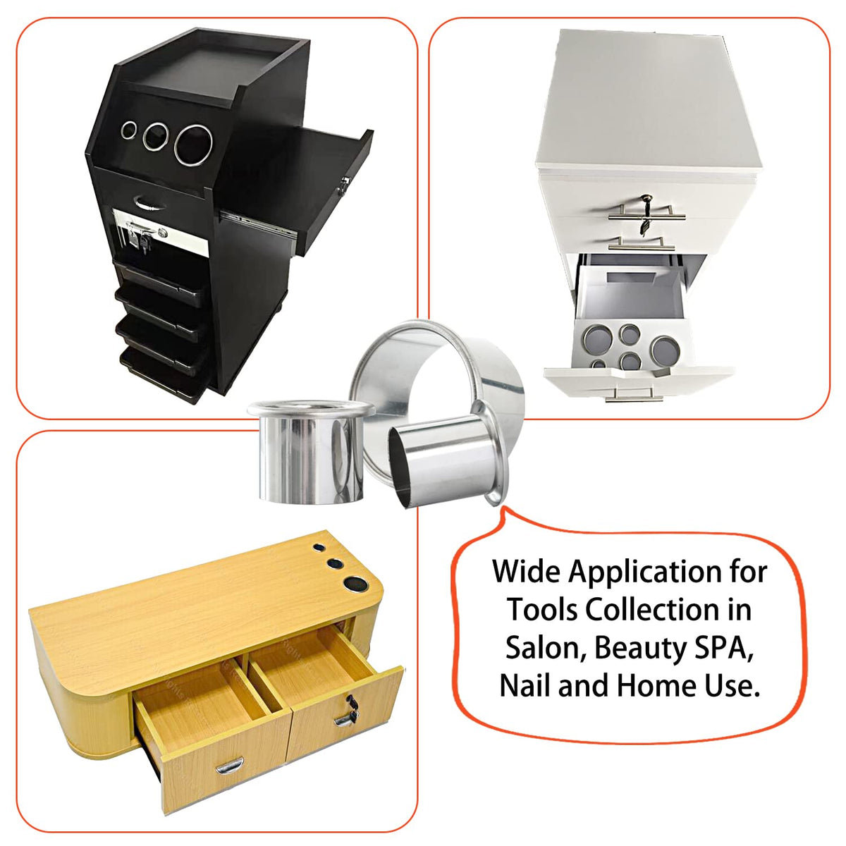 QUEESALN dryer and iron organizer keeps workspace tidy.