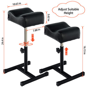 QUEESALN footrest with soft PVC leather cushion support