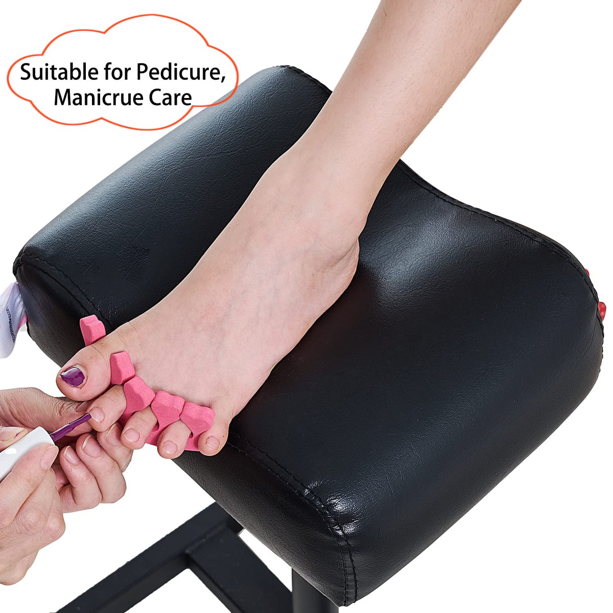 QUEESALN lightweight portable pedicure stool for home use