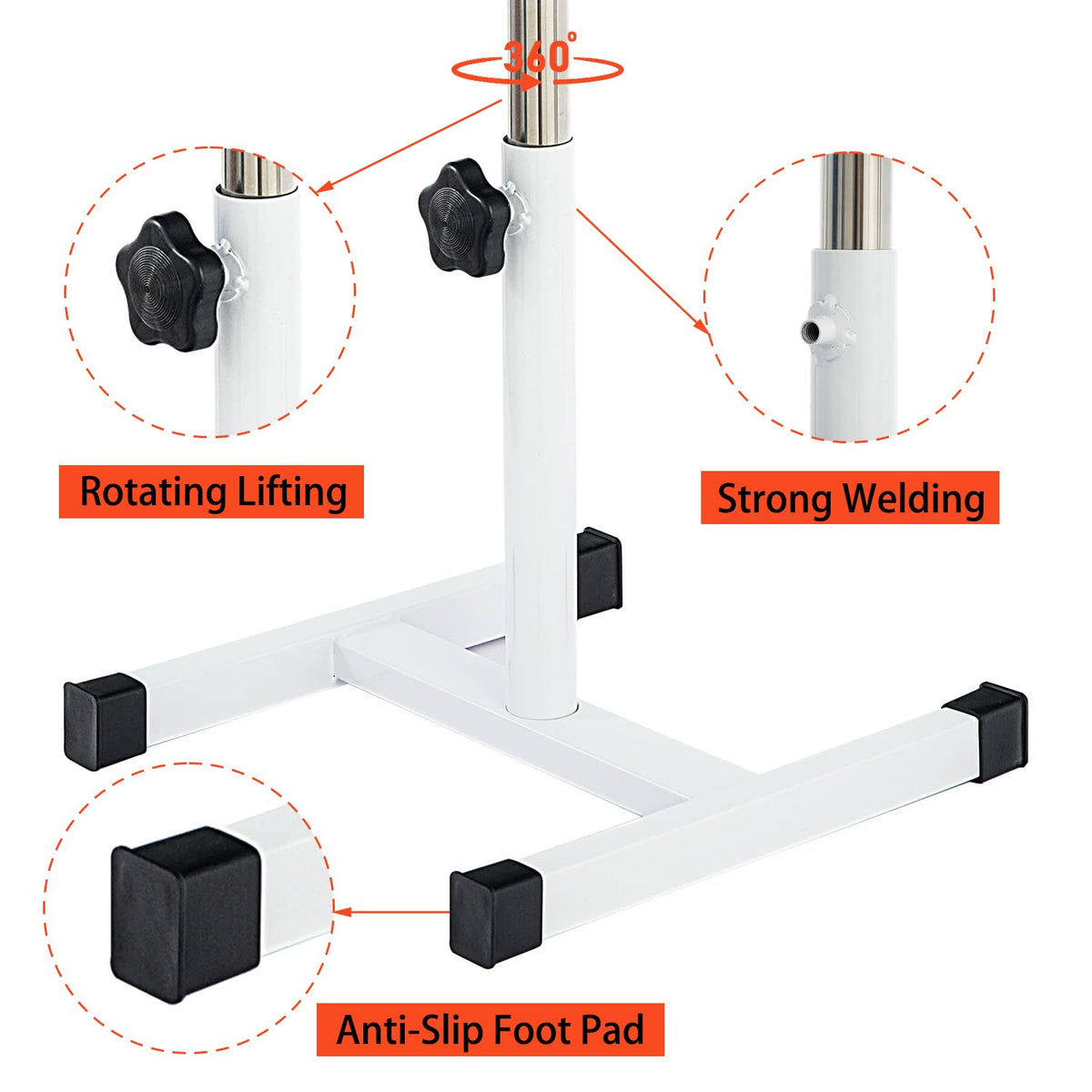QUEESALN Pedicure Stand easy-assembly for fast setup