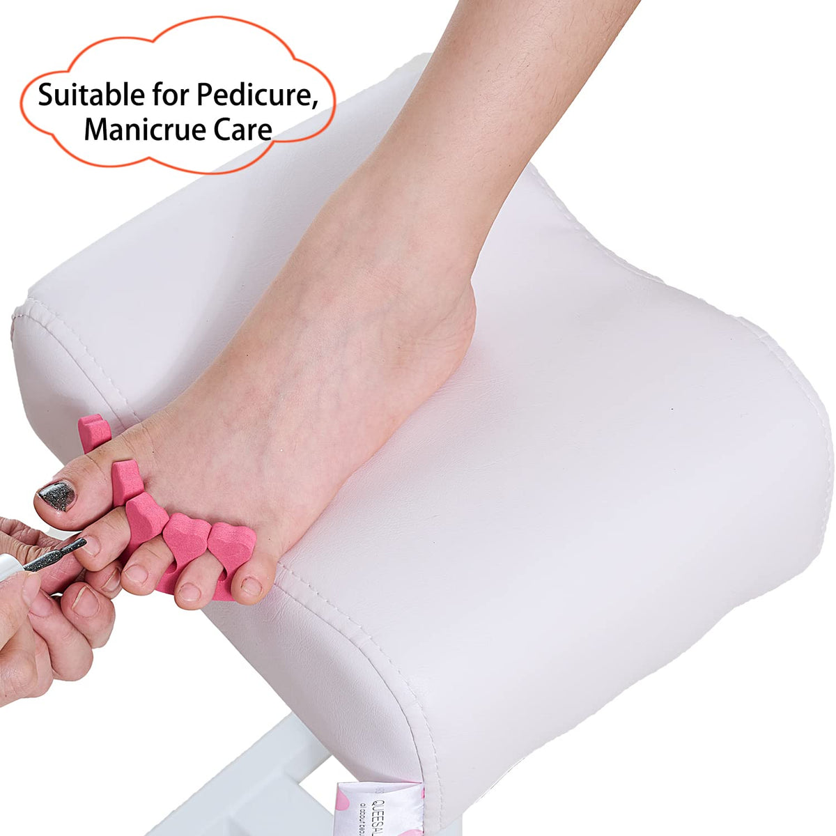 QUEESALN Pedicure Stand durable steel bracket for reliable use