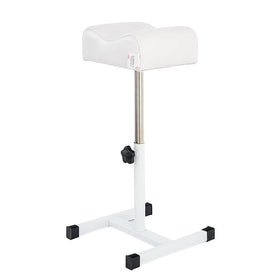 QUEESALN Pedicure Stand white full view, ideal for salon and home pedicures