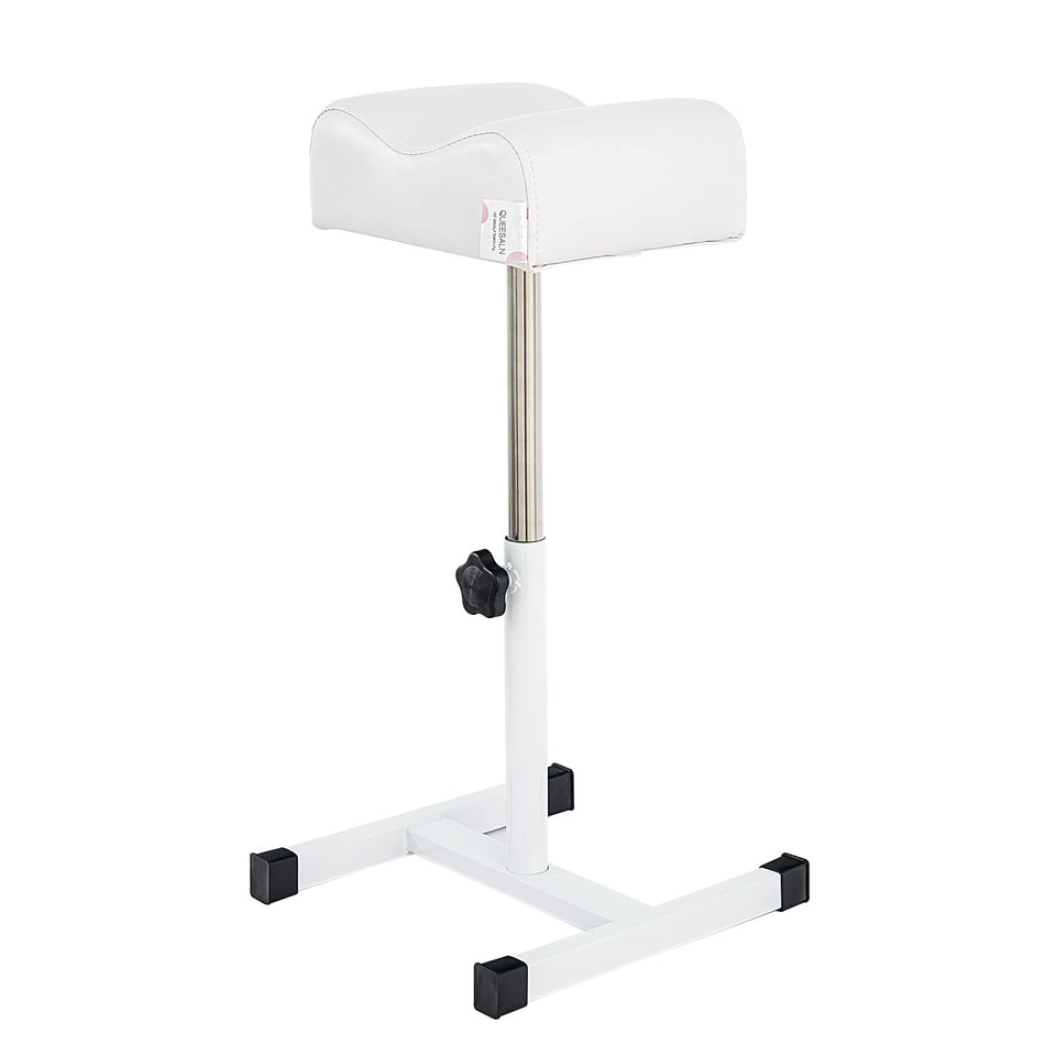 QUEESALN Pedicure Stand white full view, ideal for salon and home pedicures