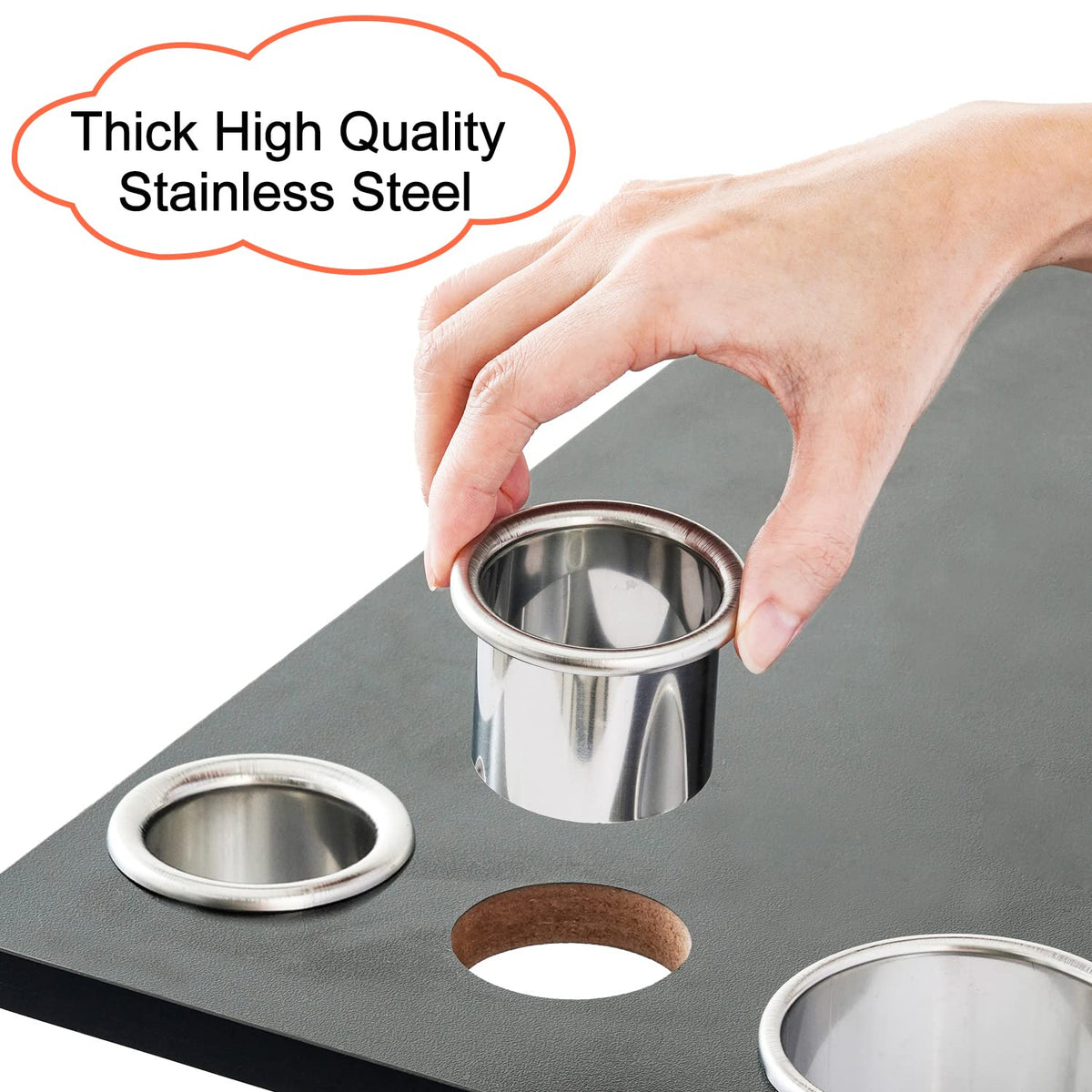 QUEESALN round overhand lip design prevents tool drops during use.