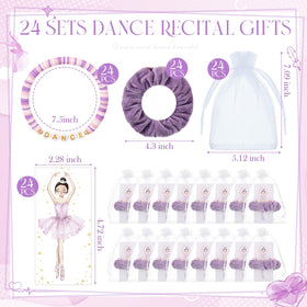 Quelay purple velvet hair scrunchie enhances recital looks.