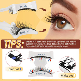 QUEWEL magnetic box with mirror keeps lashes organized and portable.