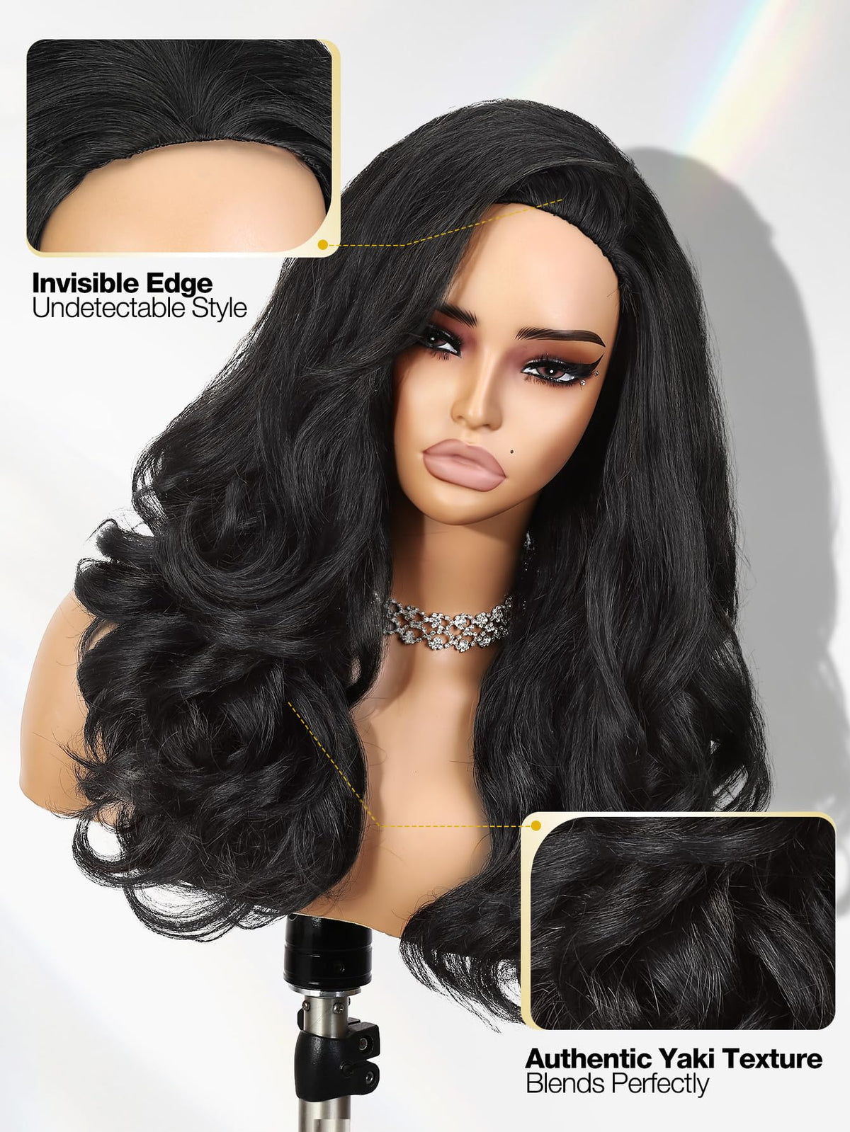 Quickwig curly ends detail highlights defined curls and natural blend