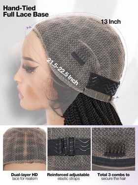 Quickwig Senegalese twist 26in tangle-resistant synthetic fibers stay durable.