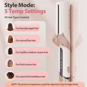 Quico ionic care feature with argan oil infusion for smoother, shinier hair