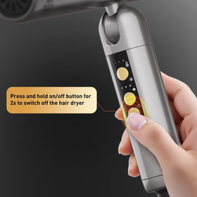 Quico travel hair dryer compact size fits easily in luggage