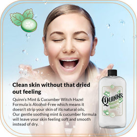 Quinn's cucumber mint fragrance scene suggesting a cooling, pleasant aroma.