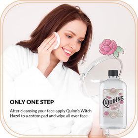 Quinn’s Rose Petals close-up suggests a rose-scented skincare moment