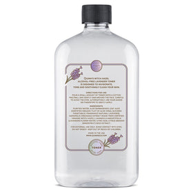 Quinn’s Witch Hazel ingredients list shows organic Aloe and skin-friendly blend.