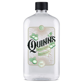 Quinn's Witch Hazel bottle closeup with cucumber mint scent for refreshing cleanse.
