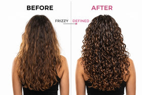 Quirk pop Water-Activation Spray shows easy refresh between wash days.