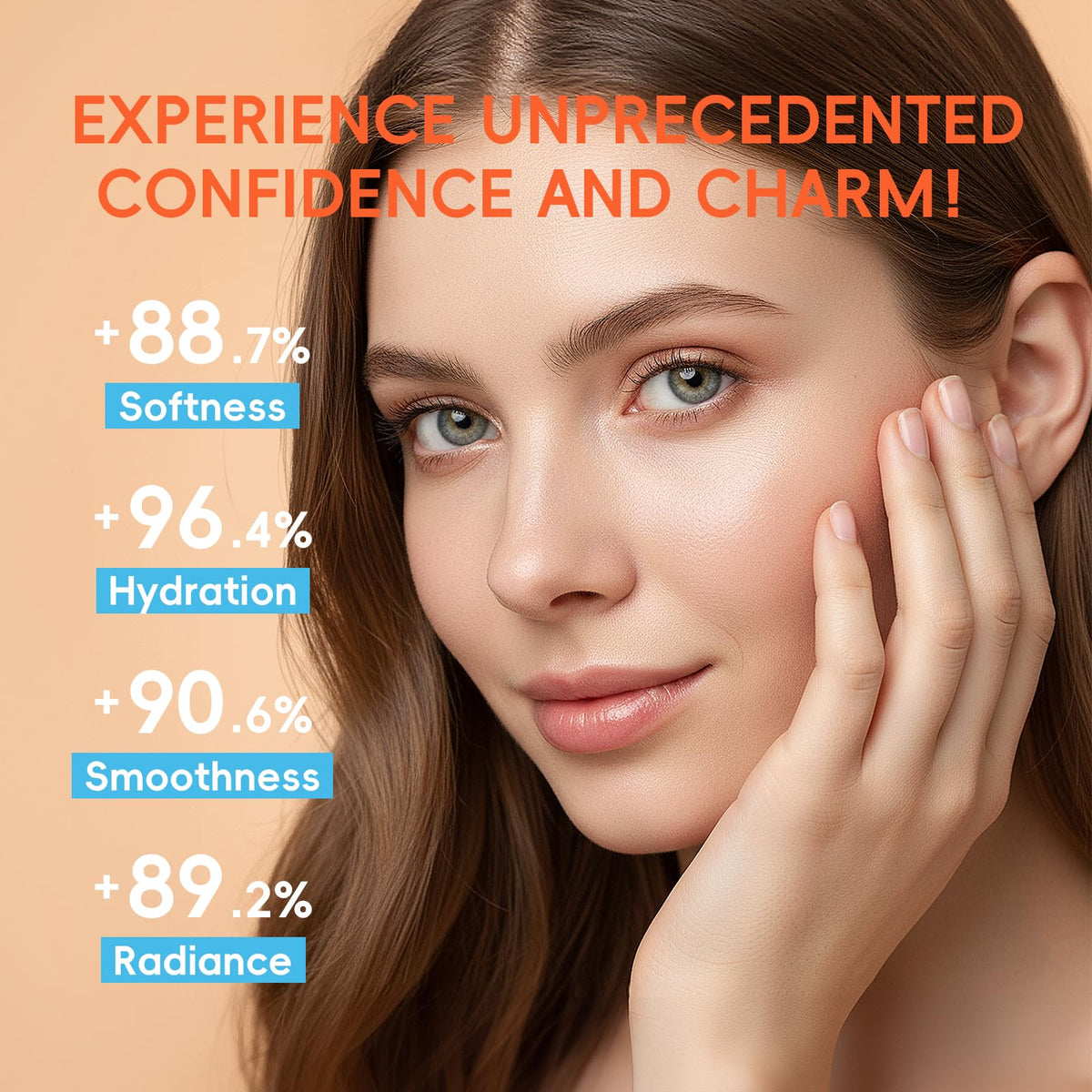 QUIYUM Citrus Vitamin C Toner visual demonstrates balancing hydration and refining skin texture