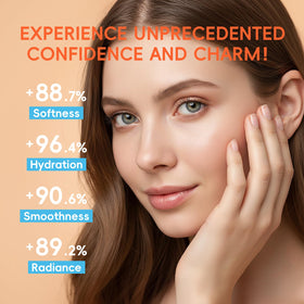 QUIYUM Citrus Vitamin C Toner visual demonstrates balancing hydration and refining skin texture