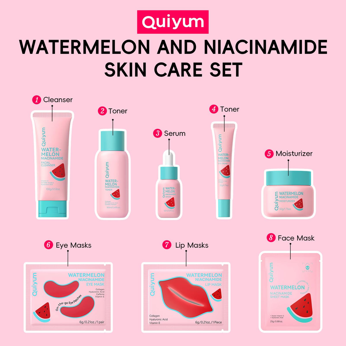 QUIYUM Face Masks sheets for extra hydration and repair