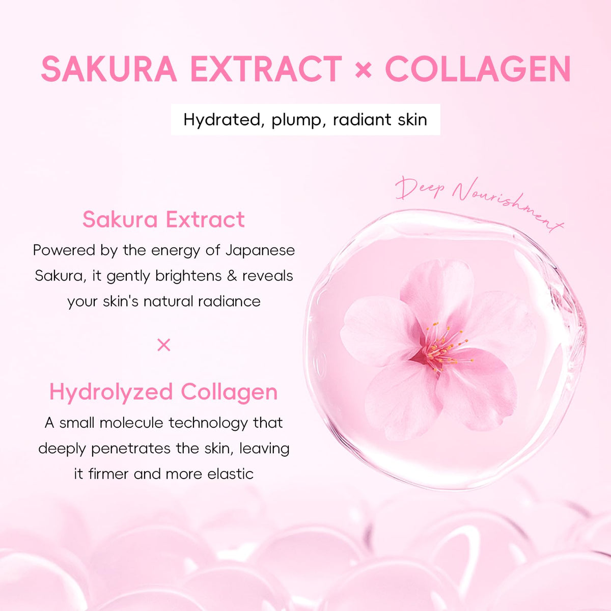 QUIYUM Sakura cream jar locks in moisture for a plump look.