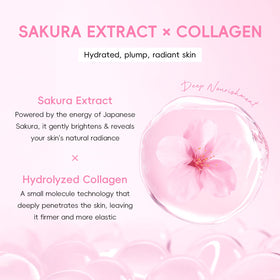 QUIYUM Sakura cream jar locks in moisture for a plump look.