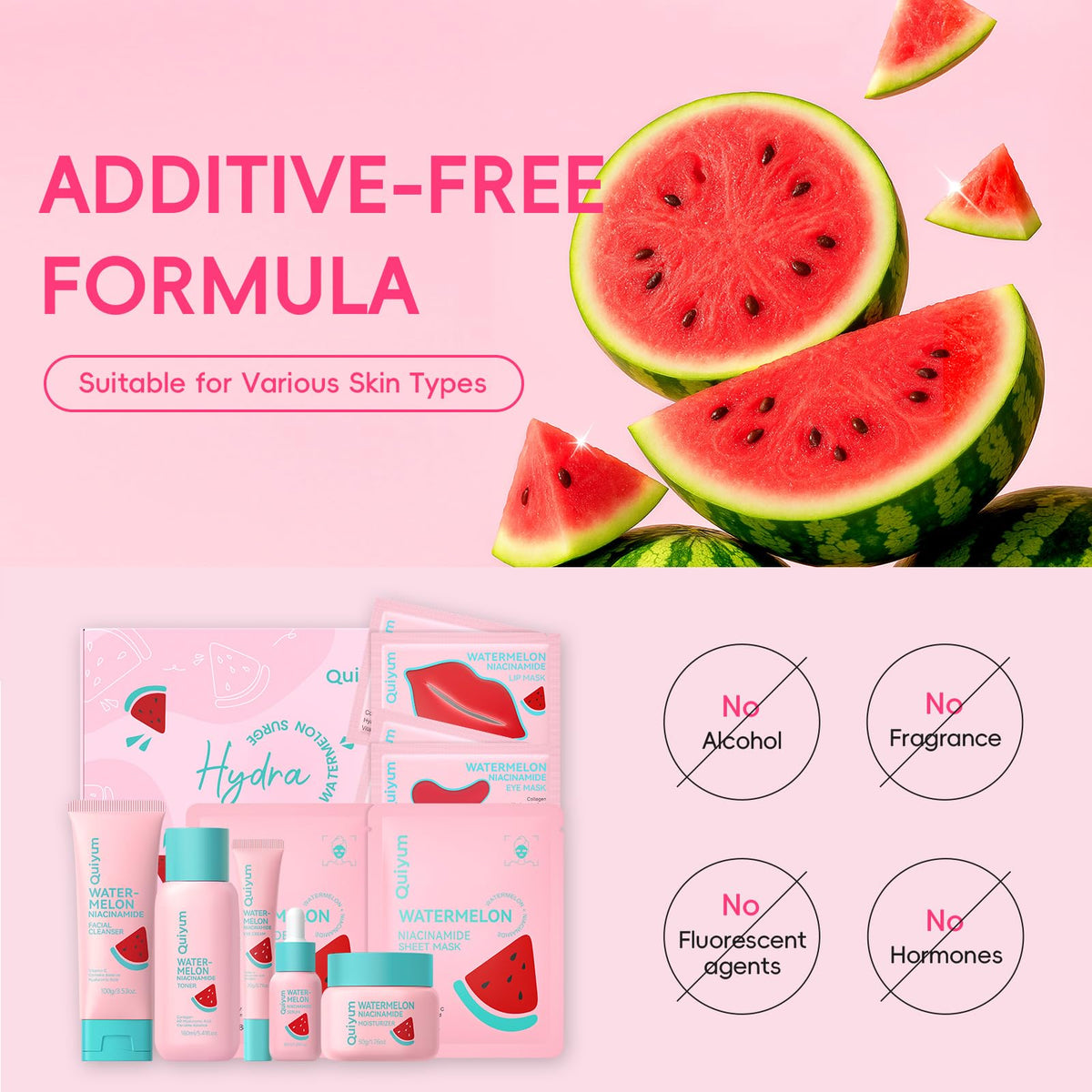 QUIYUM Skincare Set Gift Pack ideal for teens and skincare newcomers