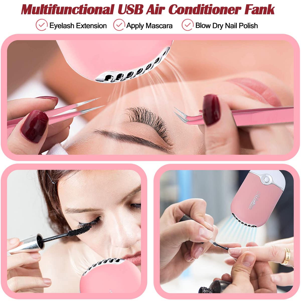 QUKLOGEN curved tweezers enable comfortable lash separation and alignment.