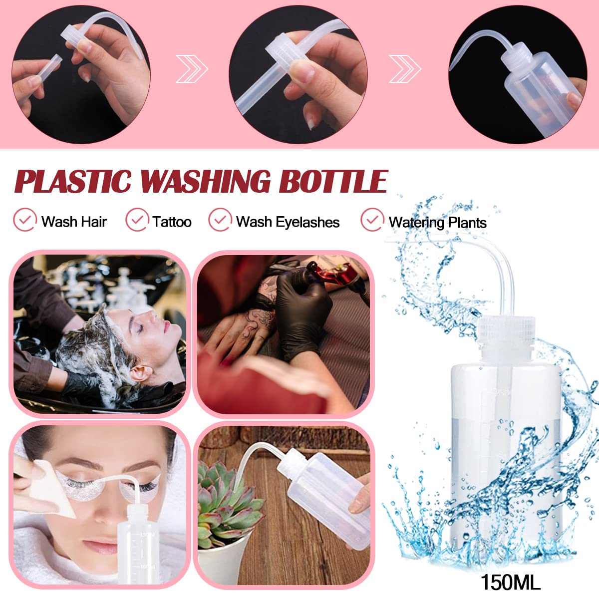 QUKLOGEN disposable mascara brush maintains hygienic application between clients.