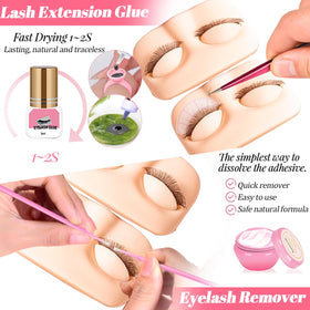 QUKLOGEN 0-07D curl lashes 8-15 mm for natural looking extensions during practice
