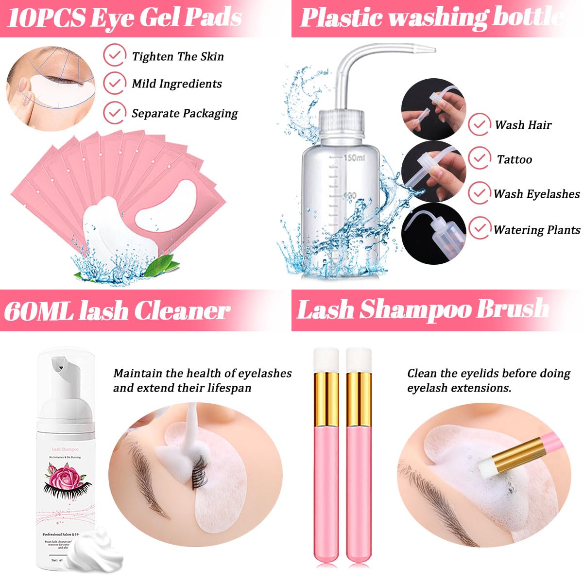 QUKLOGEN 16-row false eyelashes set offering realistic testing options