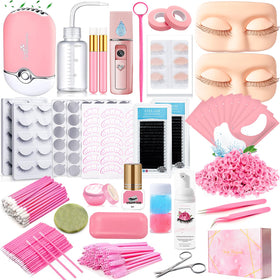 QUKLOGEN lash extension kit face mannequin for realistic practice and precise lash placement