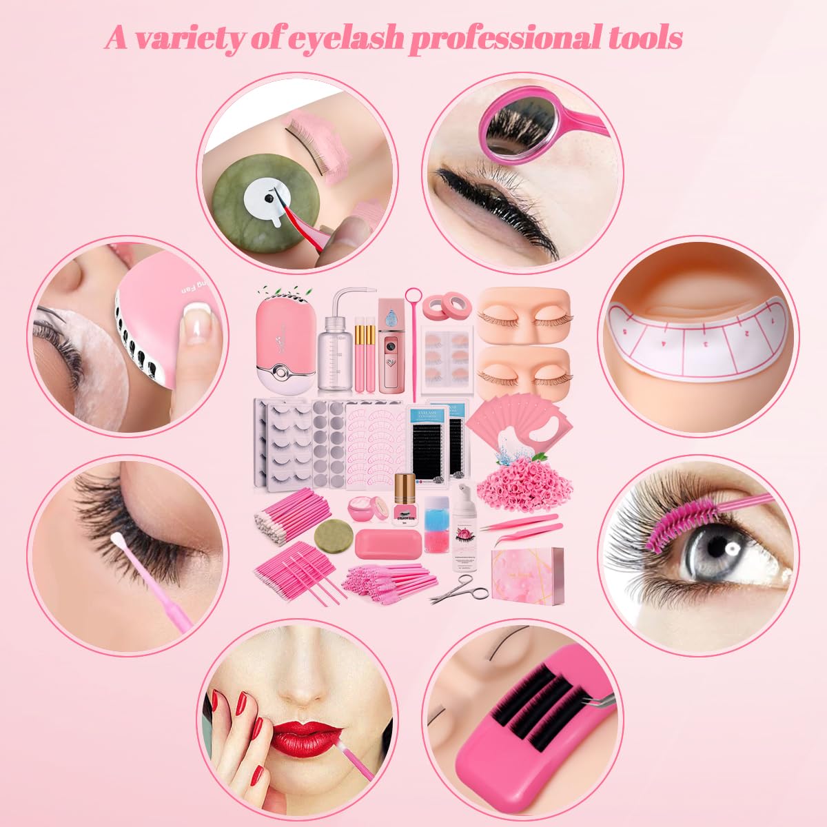 QUKLOGEN mapping stickers for accurate lash placement planning