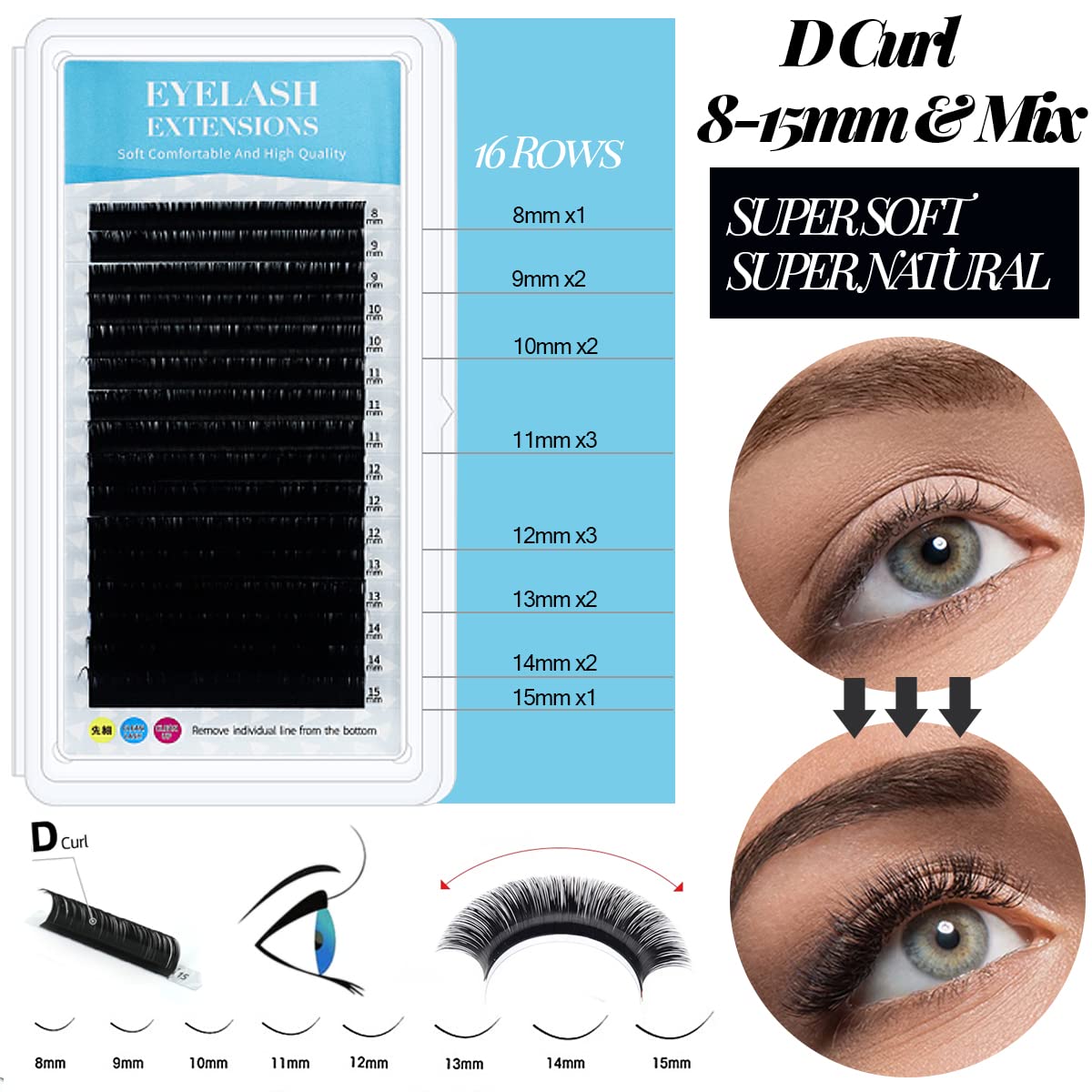 QUKLOGEN lash remover and precision tweezers support careful work.